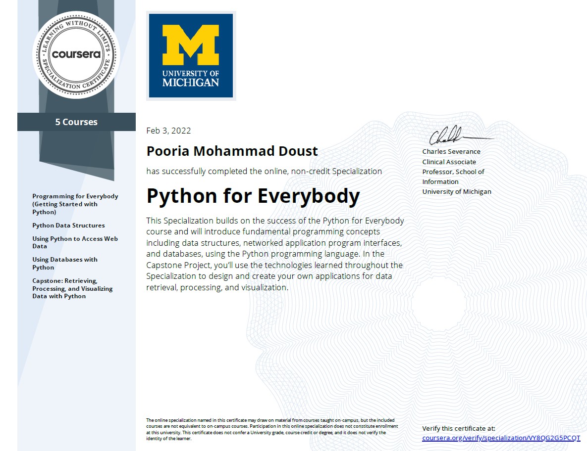 Certificate 1